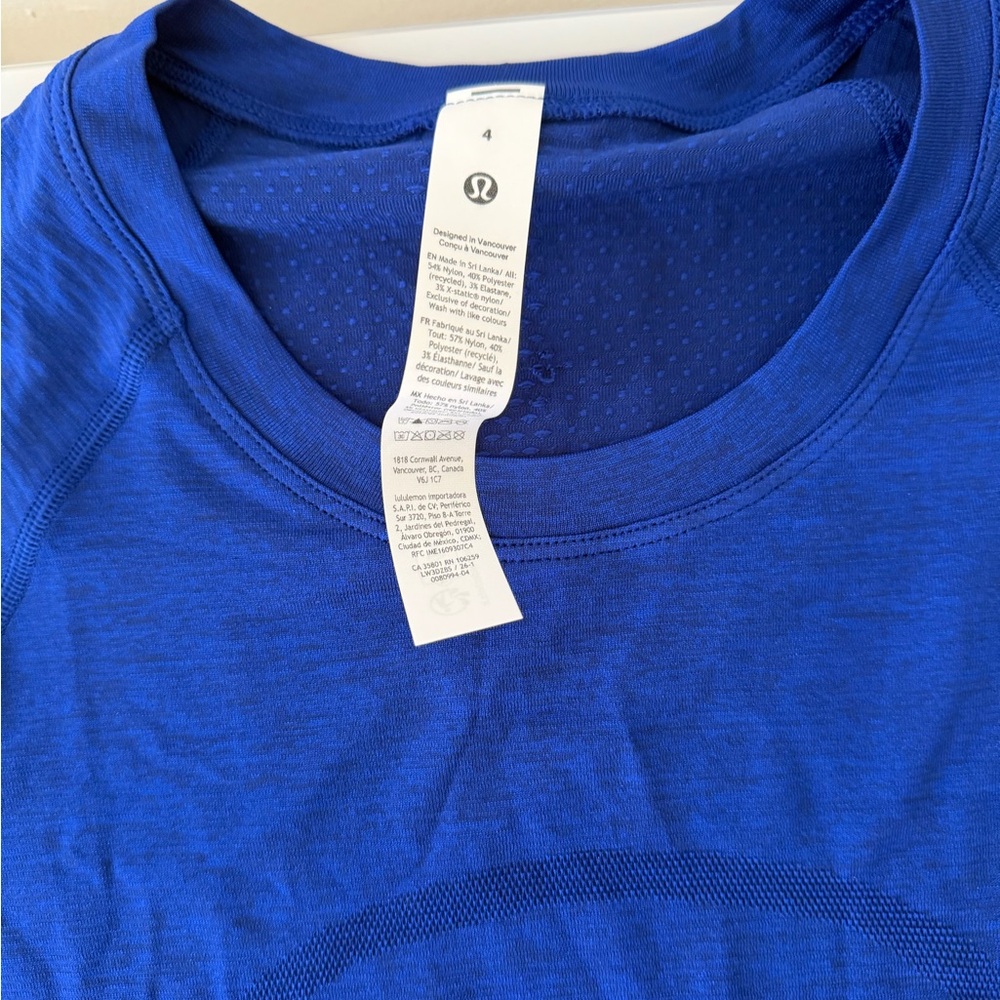 Lululemon Swiftly Tech Short Sleeve Clubhouse Blue - Picture 2 of 3